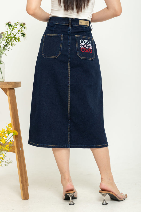 2023 - Jeans Skirt (Rok Jeans) S384 JS