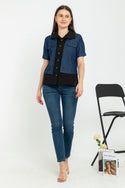 SISTER'S - Cotton Denim Combed Top (Katun Kombi Denim) 6648 CAP