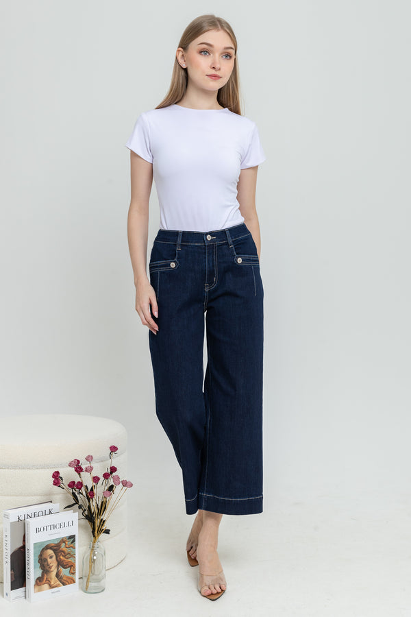 2023 - Culottes Jeans (Celana Jeans Kulot 7/9) S399 JS