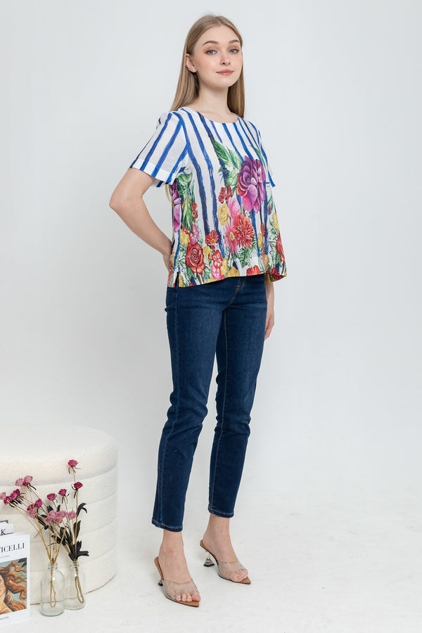 SISTER'S - Cotton Linen Top (Katun Linen) N557 ZE