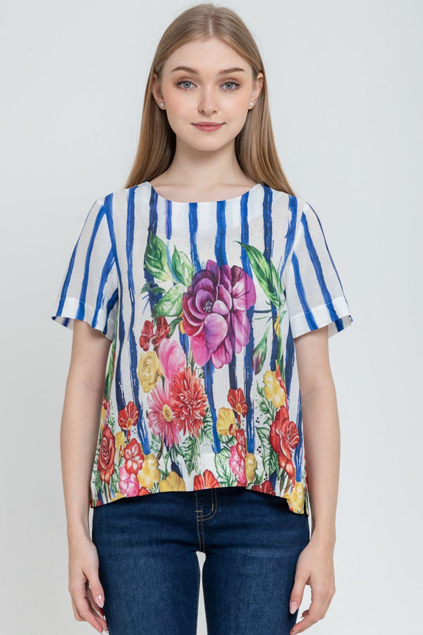 SISTER'S - Cotton Linen Top (Katun Linen) N557 ZE