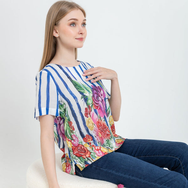 SISTER'S - Cotton Linen Top (Katun Linen) N557 ZE