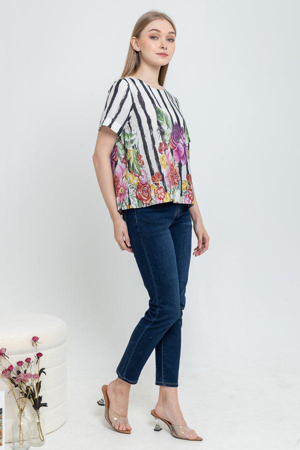 SISTER'S - Cotton Linen Top (Katun Linen) N557 ZE