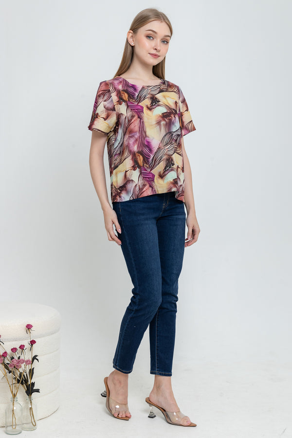 SISTER'S - Cotton Linen Top (Katun Linen) N539 ZE