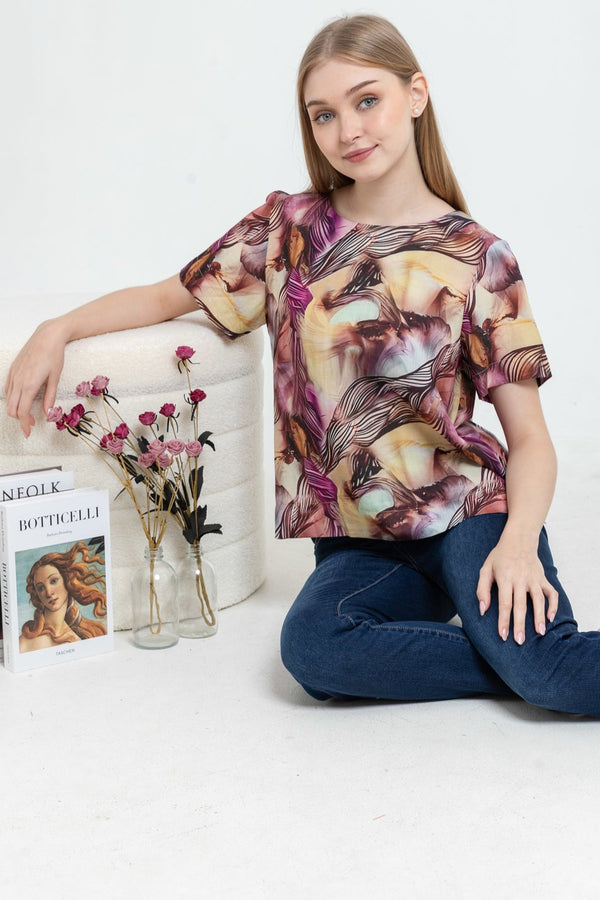 SISTER'S - Cotton Linen Top (Katun Linen) N539 ZE