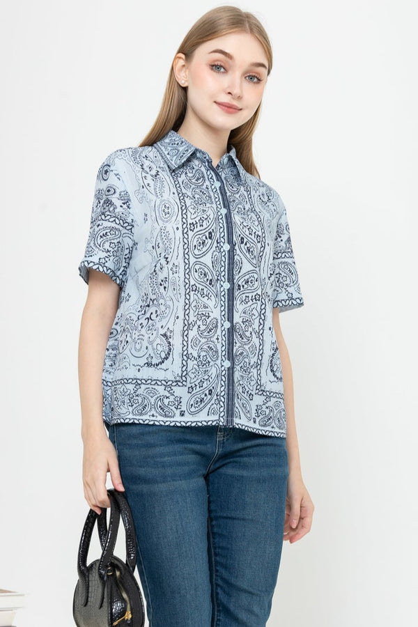 SISTER'S - Cotton Linen Top (Katun Linen) Y9409 ZE