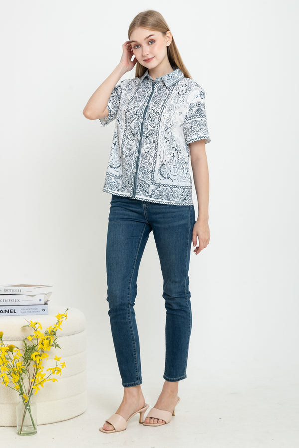 SISTER'S - Cotton Linen Top (Katun Linen) Y9409 ZE