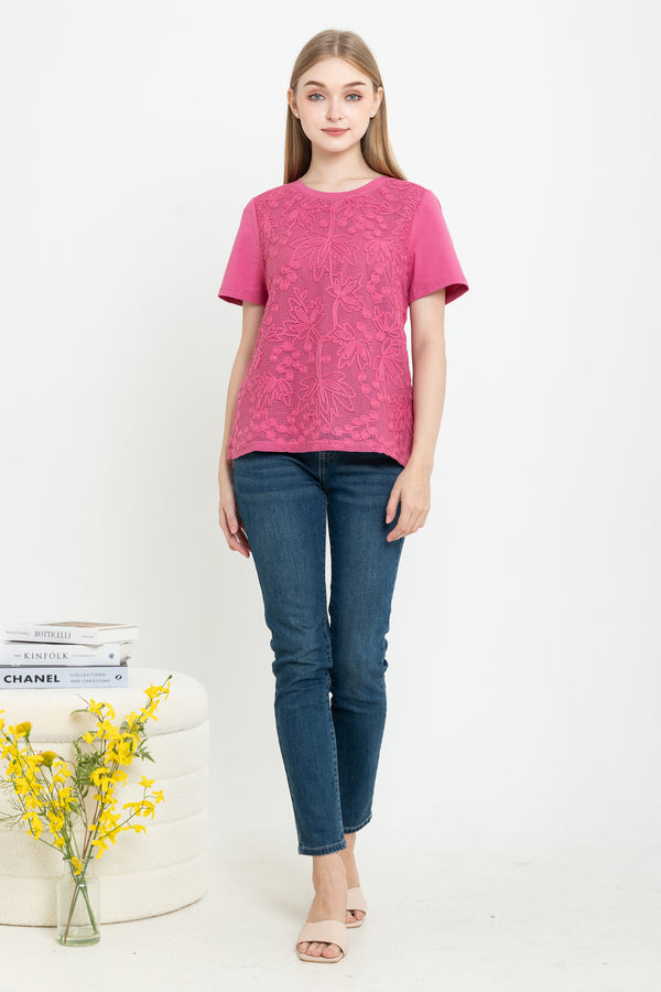 SISTER'S  - Brocode with Cotton Combed Top  (Brukat Kombi Kaos ) S3744  JS