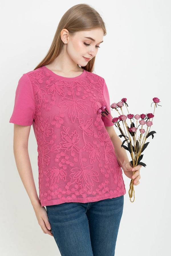 SISTER'S  - Brocode with Cotton Combed Top  (Brukat Kombi Kaos ) S3744  JS