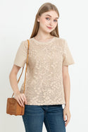 SISTER'S  - Brocode with Cotton Combed Top  (Brukat Kombi Kaos ) S3744  JS