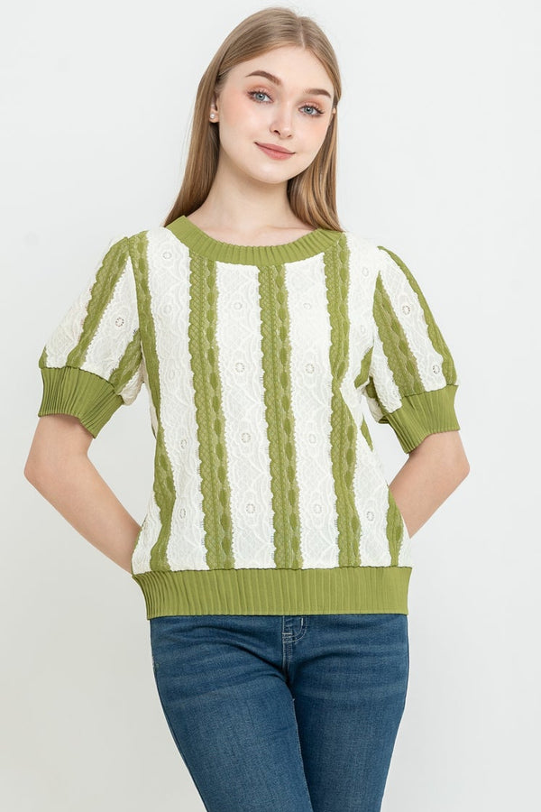 SISTER'S - Cotton with Lace Lining Top (Renda Furing Katun) J802 JS