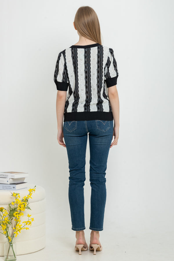 SISTER'S - Cotton with Lace Lining Top (Renda Furing Katun) J802 JS