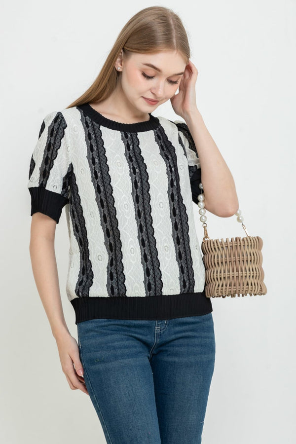 SISTER'S - Cotton with Lace Lining Top (Renda Furing Katun) J802 JS