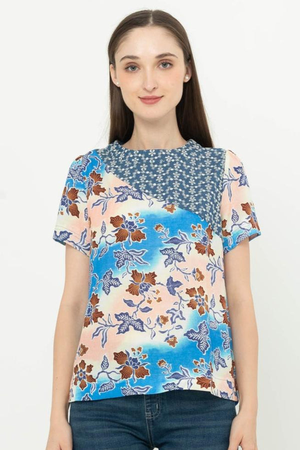SISTER'S - Cotton Linen Combed Denim Top (Linen Kombi Denim) S207 JS