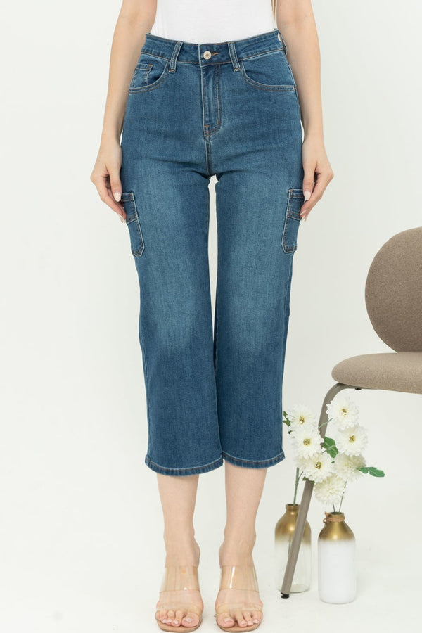 2023 - Cargo Jeans Culottes (Celana Jeans Kulot Kargo) S361 JS