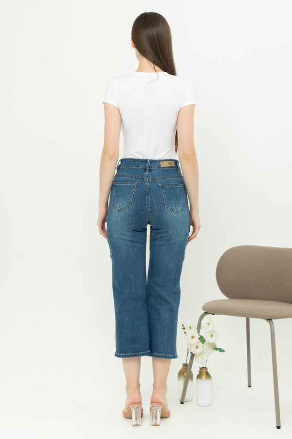 2023 - Cargo Jeans Culottes (Celana Jeans Kulot Kargo) S361 JS