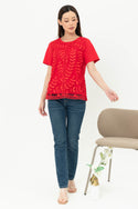 SISTER'S - Cotton Combed Top (Brukat Kombi Kaos) Y8568 (ZEZ)