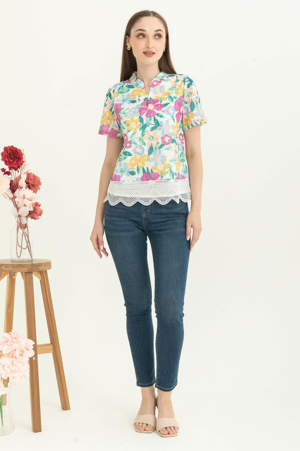 SISTER'S - Cotton Shirt Cheongsam (Katun) C1486 CAP