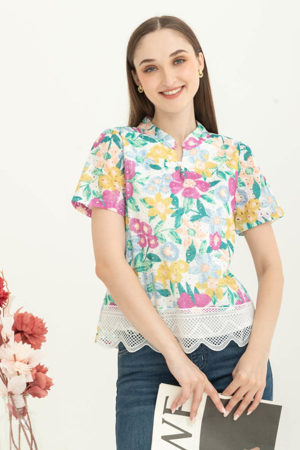 SISTER'S - Cotton Shirt Cheongsam (Katun) C1486 CAP