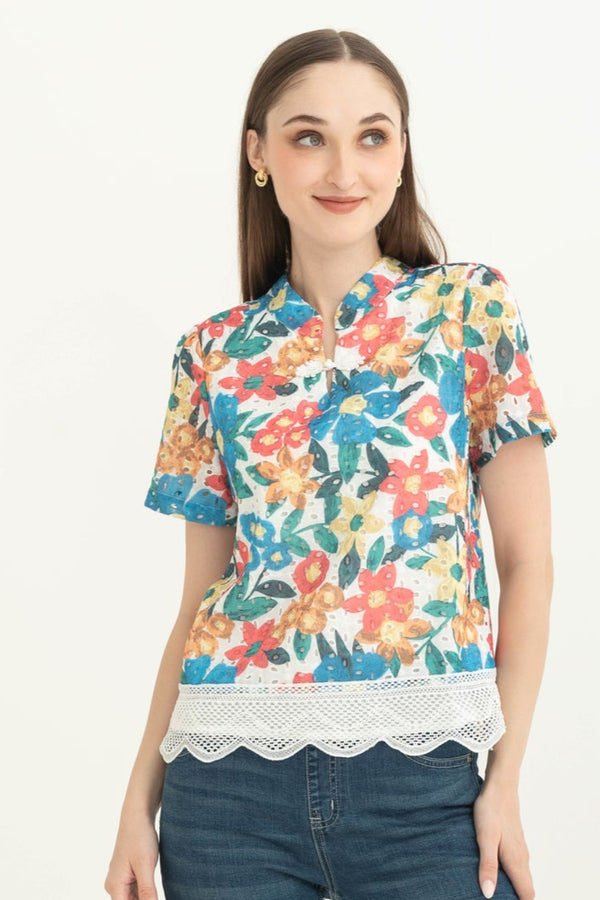 SISTER'S - Cotton Shirt Cheongsam (Katun) C1486 CAP