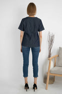 SISTER'S - Cotton Denim Combed Top (Katun Kombi Denim) 7109 CAP