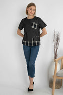 SISTER'S - Cotton Denim Combed Top (Katun Kombi Denim) 7109 CAP