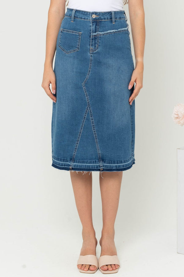 2023 - Jeans Skirt 7/8 (Rok Jeans) S349 JS