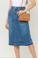 2023 - Jeans Skirt 7/8 (Rok Jeans) S349 JS