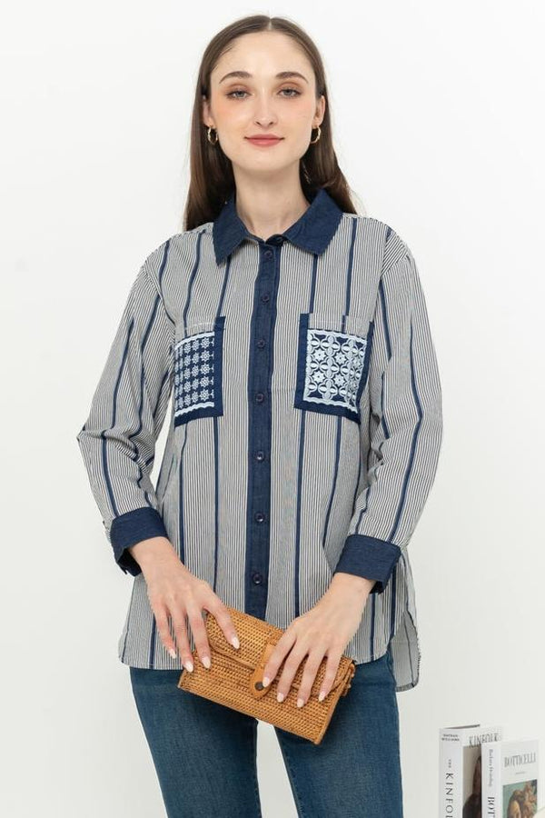 SISTER'S - Cotton Shirt (Katun) S7525 JS