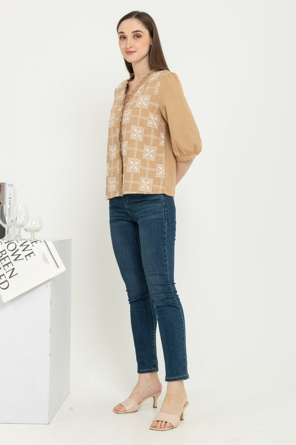 SISTER'S - Cotton Linen Top (Katun Linen) Y9444 ZE