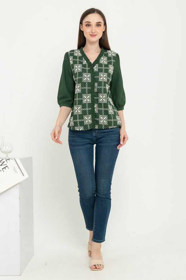 SISTER'S - Cotton Linen Top (Katun Linen) Y9444 ZE