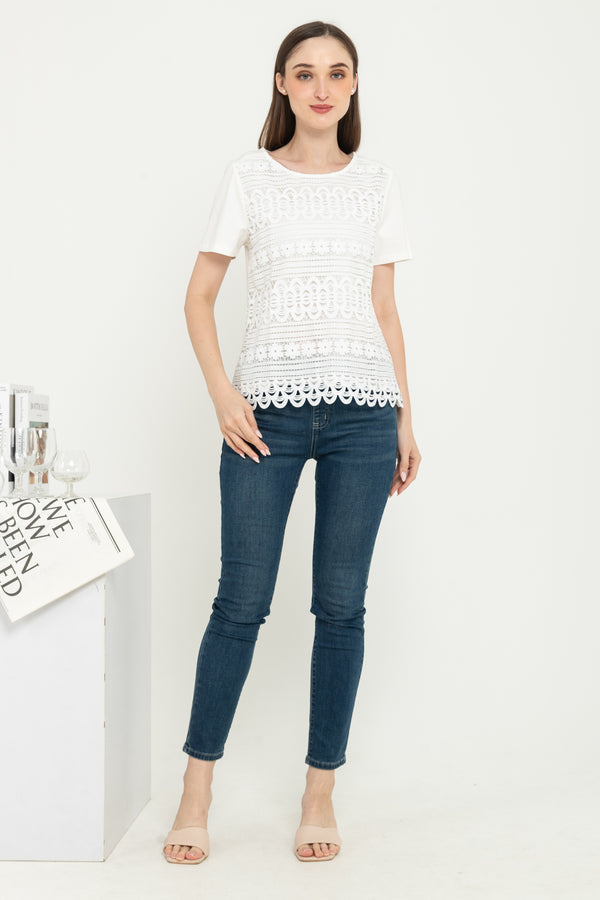 SISTER'S  - Brocode with Cotton Combed Top  (Brukat Kombi Kaos ) C1531 CAP