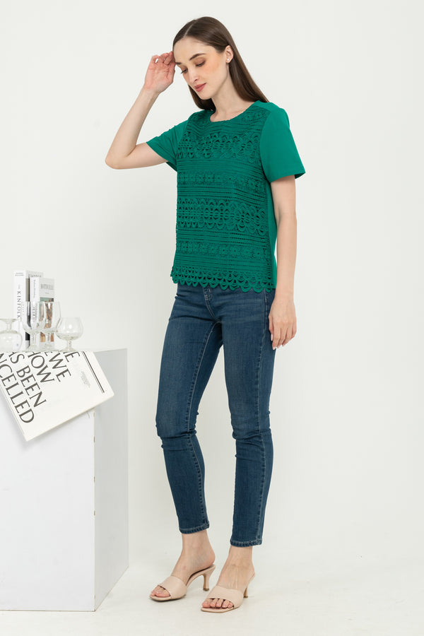 SISTER'S  - Brocode with Cotton Combed Top  (Brukat Kombi Kaos ) C1531 CAP