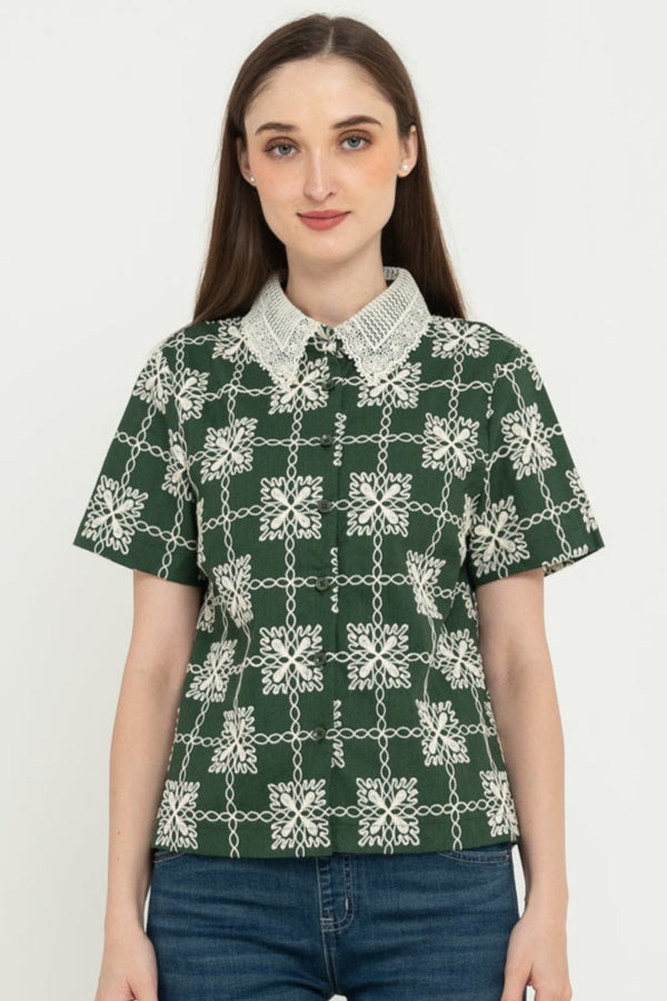 SISTER'S - Cotton Linen Shirt (Katun Linen) Y9448 ZE