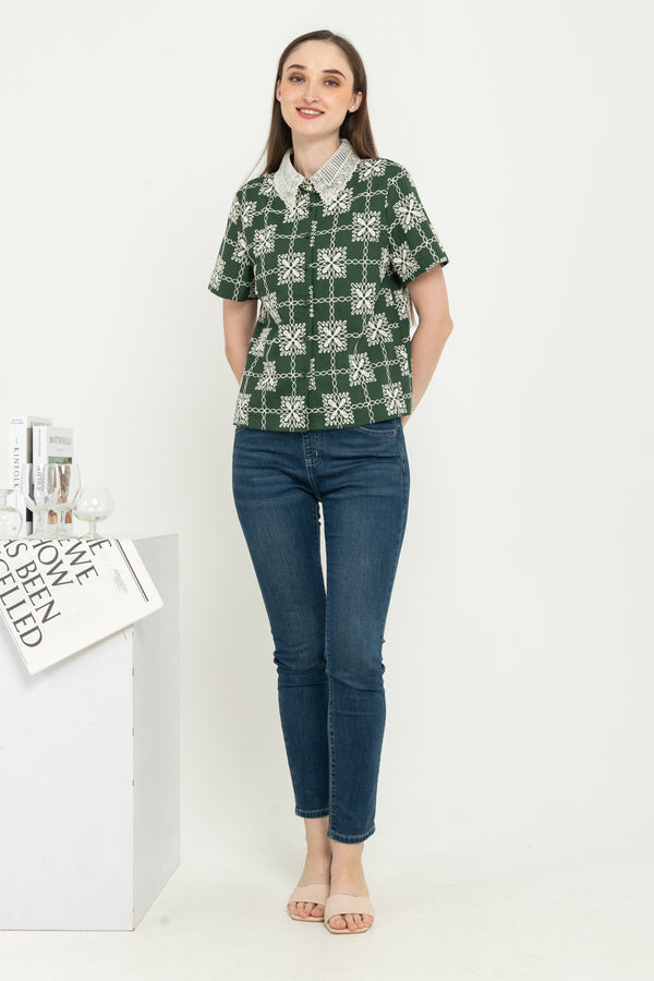 SISTER'S - Cotton Linen Shirt (Katun Linen) Y9448 ZE