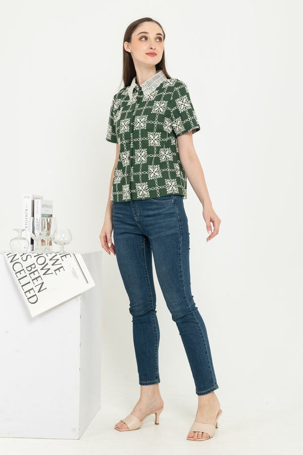SISTER'S - Cotton Linen Shirt (Katun Linen) Y9448 ZE