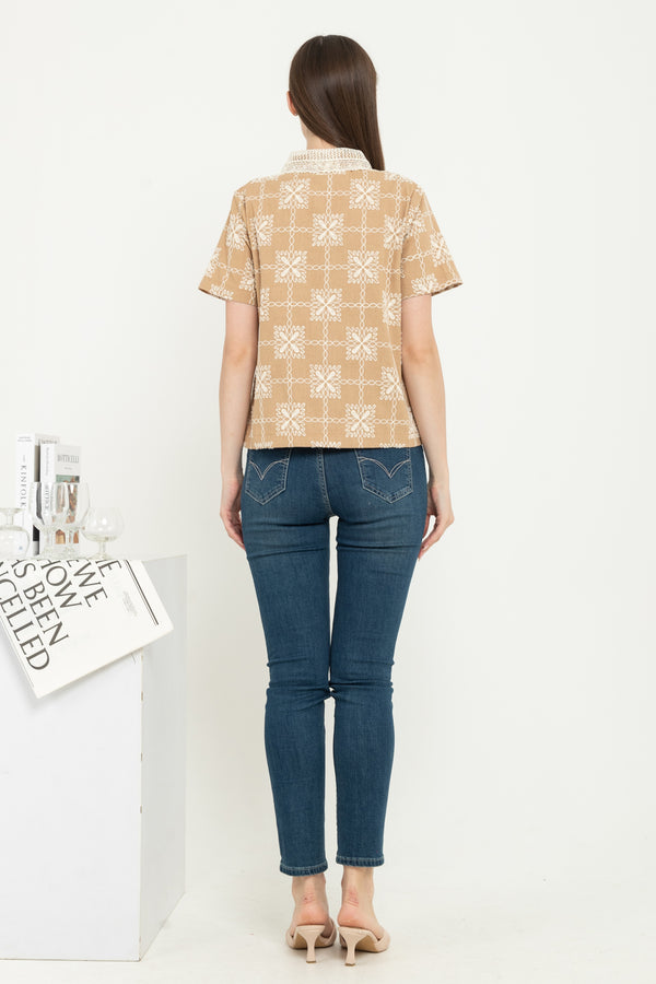 SISTER'S - Cotton Linen Shirt (Katun Linen) Y9448 ZE