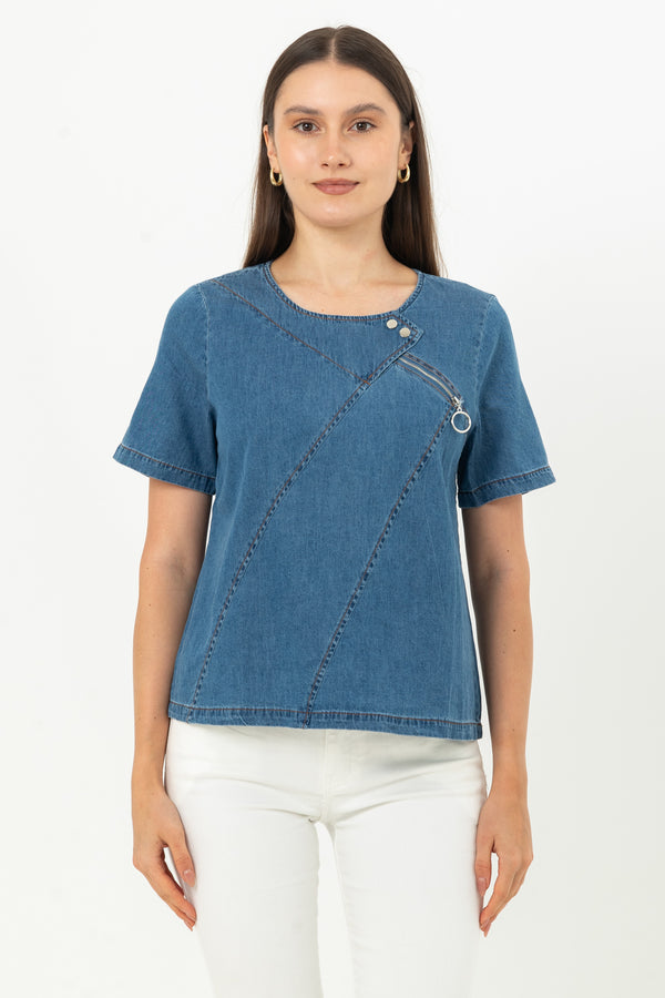 N2 - Denim Top 28530