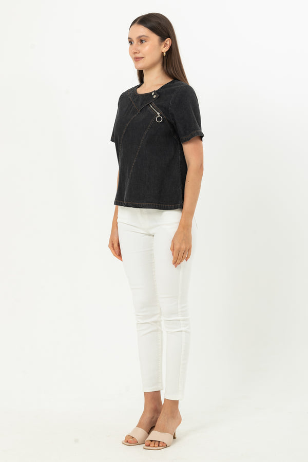 N2 - Denim Top 28530