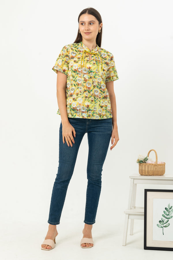 SISTER'S - Cotton Shirt Cheongsam (Katun) S3731 (JSZ)