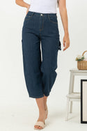 2023 - Striped Culottes Jeans (Celana Jeans Kulot Salur) S374 JS