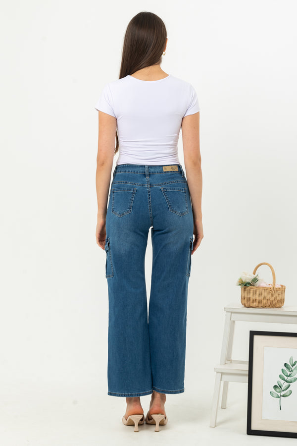 2023 - Cargo Jeans Culottes (Celana Jeans Kulot Kargo) S368 JS