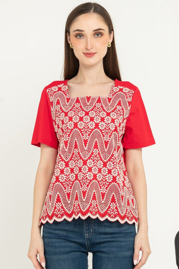 SISTER'S  - Brocode with Cotton Combed Top  (Brukat Kaos ) Y9431 ZE