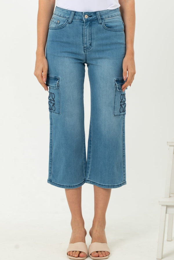 2023 - Cargo Jeans Culottes (Celana Jeans Kulot Kargo) S360 JS