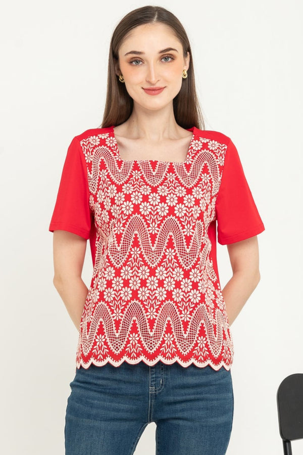 SISTER'S  - Brocode with Cotton Combed Top  (Brukat Kaos ) Y9431 ZE