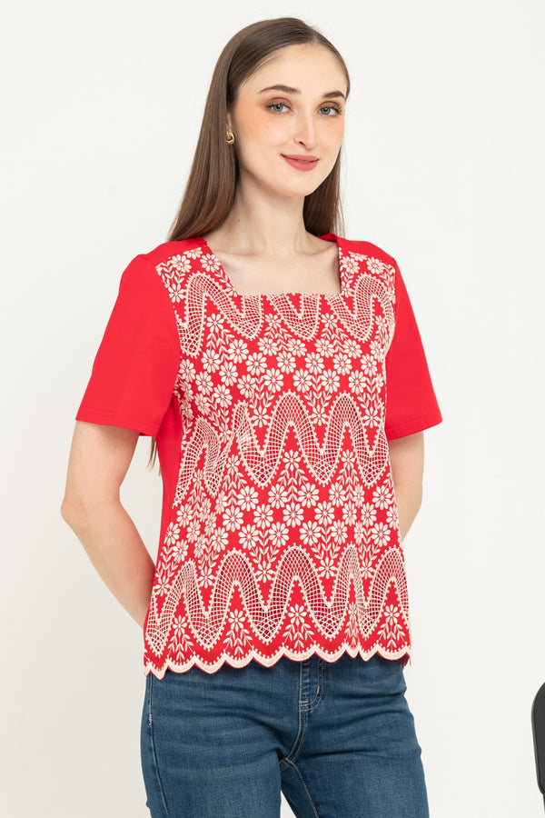 SISTER'S  - Brocode with Cotton Combed Top  (Brukat Kaos ) Y9431 ZE