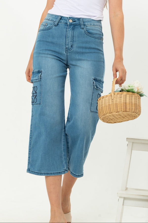 2023 - Cargo Jeans Culottes (Celana Jeans Kulot Kargo) S360 JS