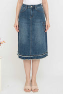 2023 - Black Cargo Jeans Skirt (Rok Jeans Kargo) S328 JS