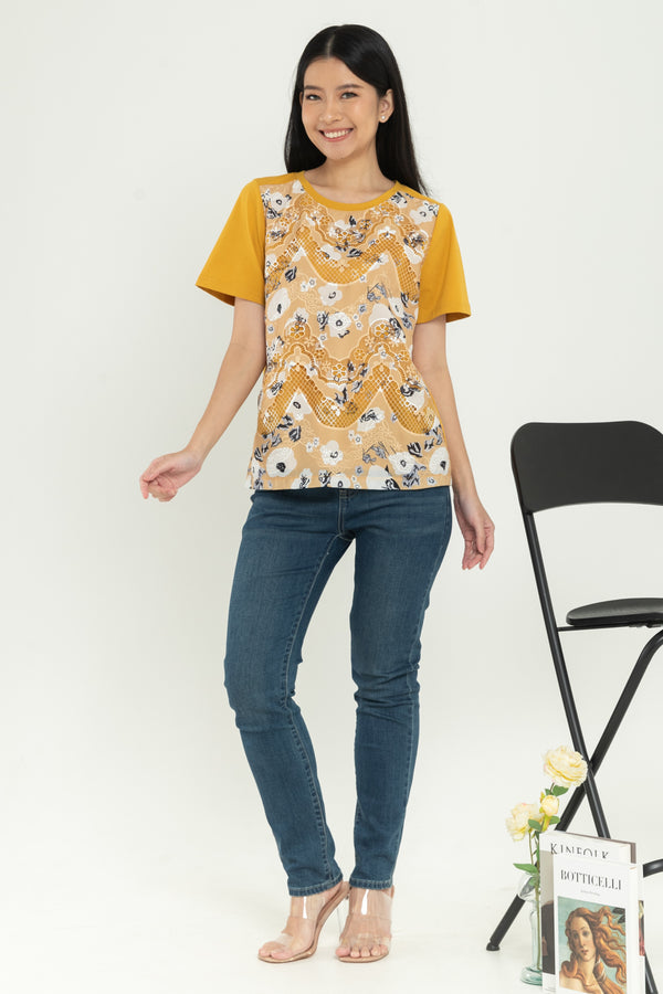 SISTER'S  - Brocode with Cotton Combed Top  (Brukat Kombi Kaos ) Y9441 ZE