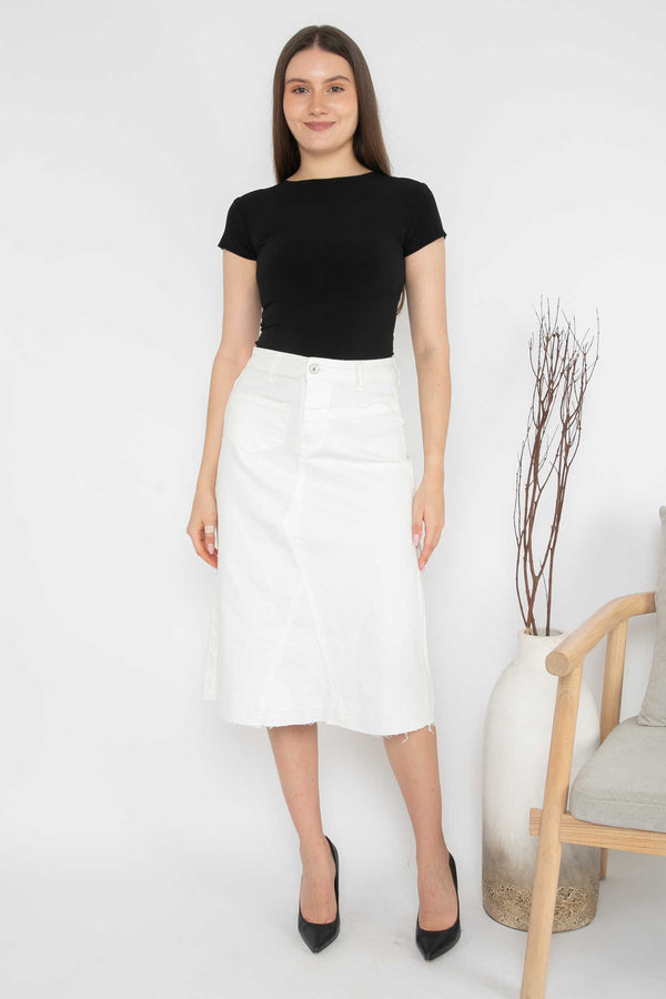 2023 - Jeans Skirt 7/8 (Rok Jeans) S283 JS